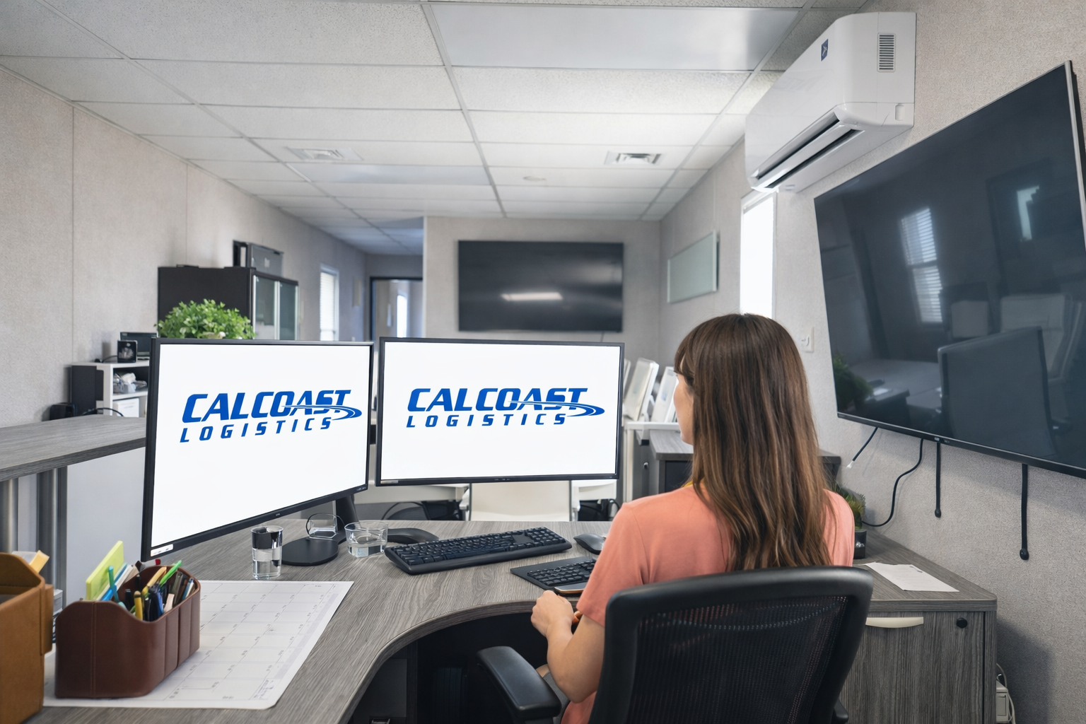 Cal Coast Logistics team collaborating in a modern conference room