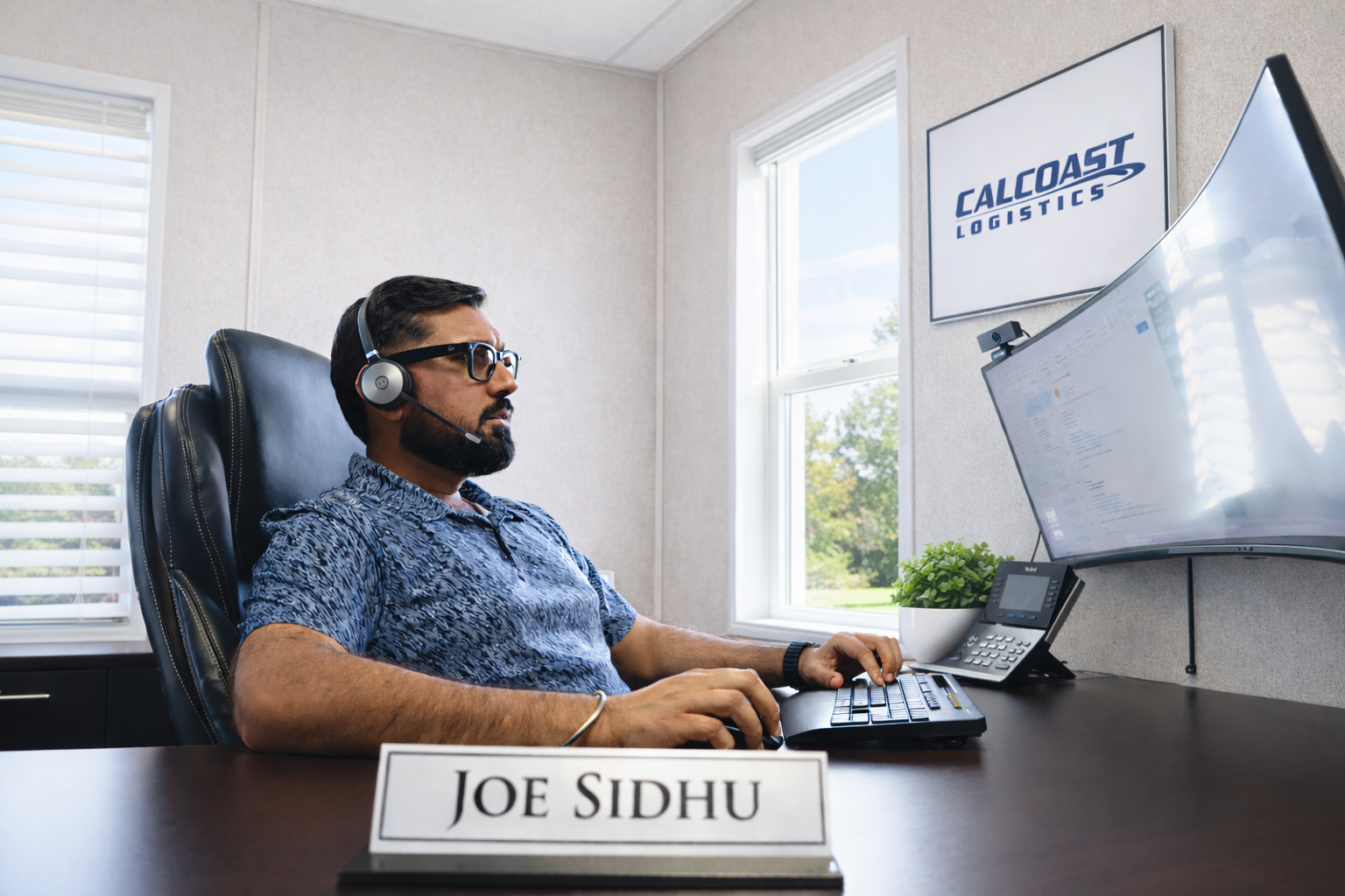 Team member supporting customers at Cal Coast Logistics