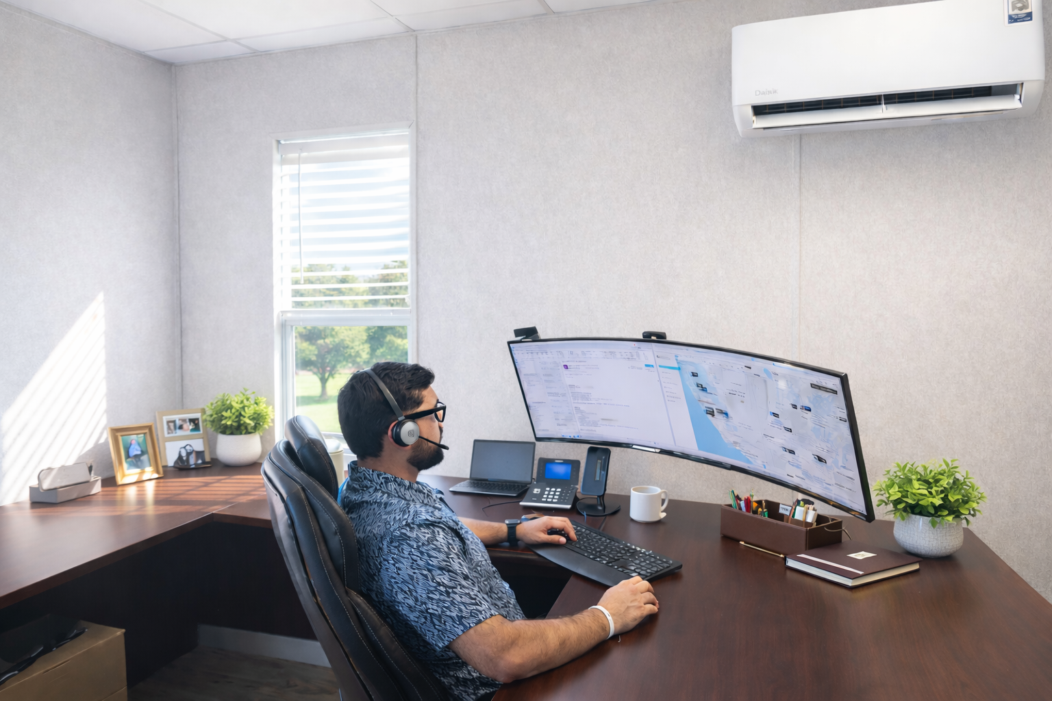 Professional workstation at Cal Coast Logistics